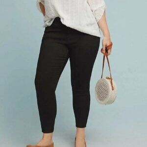 Pilcro Anthropologie Jeans Womens 28 Black High-Rise Denim Legging Curvy Stretch